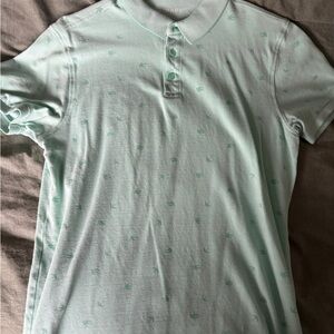 Primark Irish Green 100% Cotton Mens Short Sleeve Polo - Size Medium